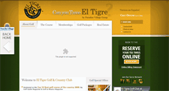 Desktop Screenshot of eltigregolf.com